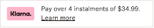 Klarna on-site messaging example
